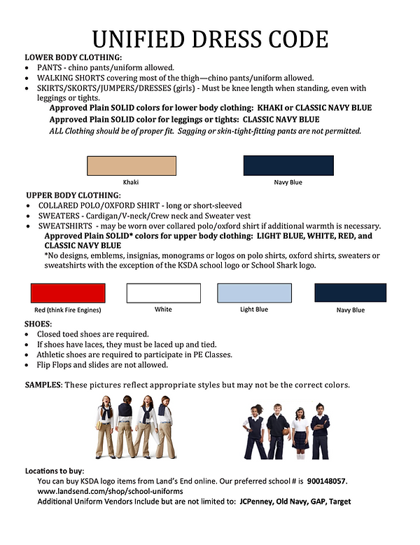 Dress Code Guidlines Kirkland Seventhday Adventist School